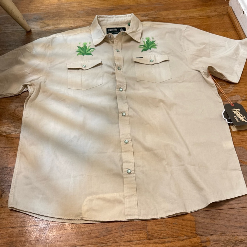 Rare Howler Brothers Austin FC Verde Western Snap Shirt Futbol Soccer Men’s XL